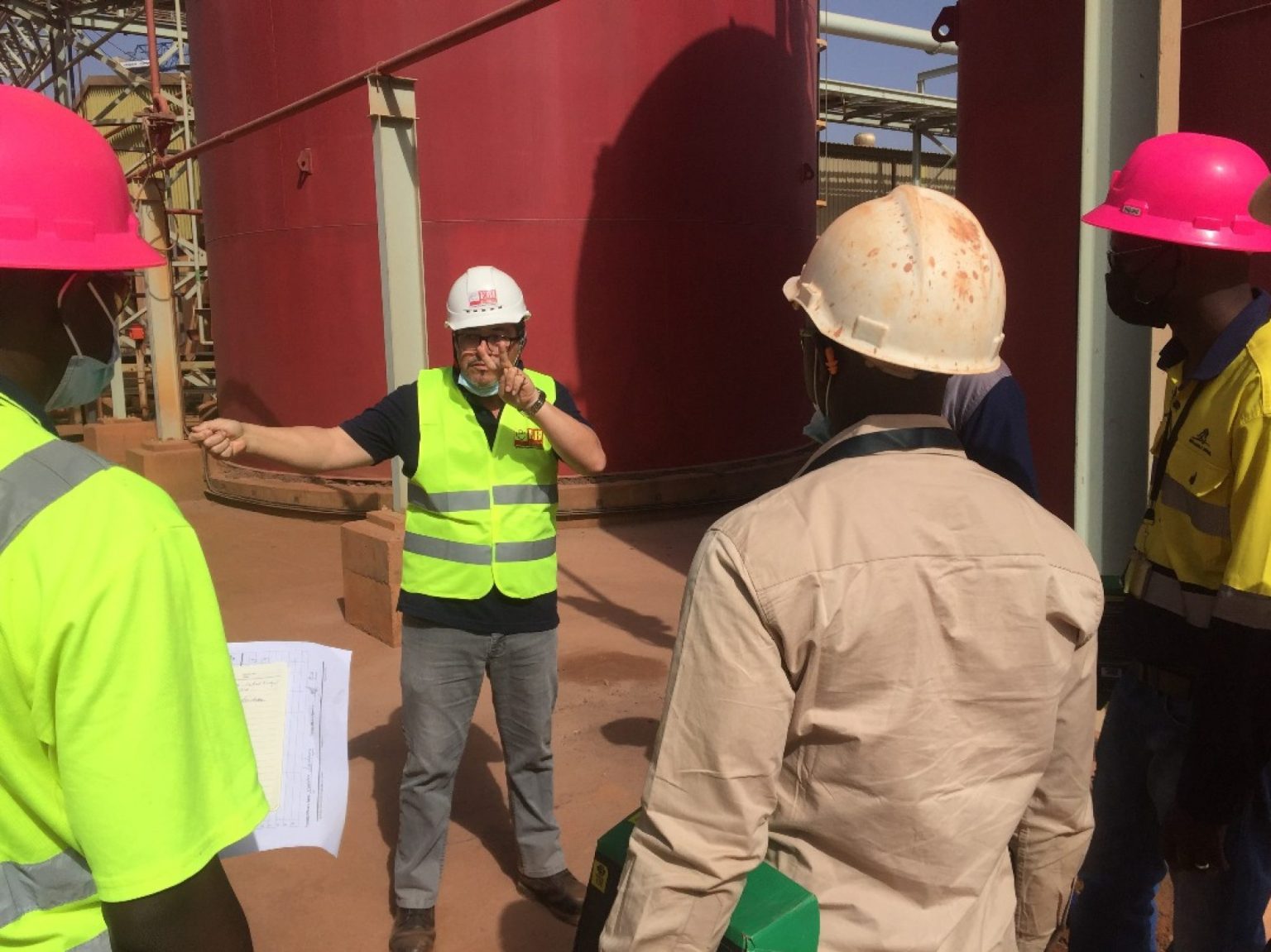 Formation EBI sur site industriel minier
